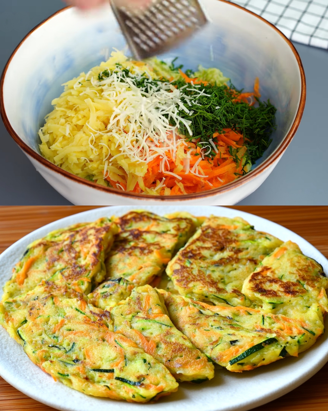 Zucchini, Carrot, and Potato Pancake