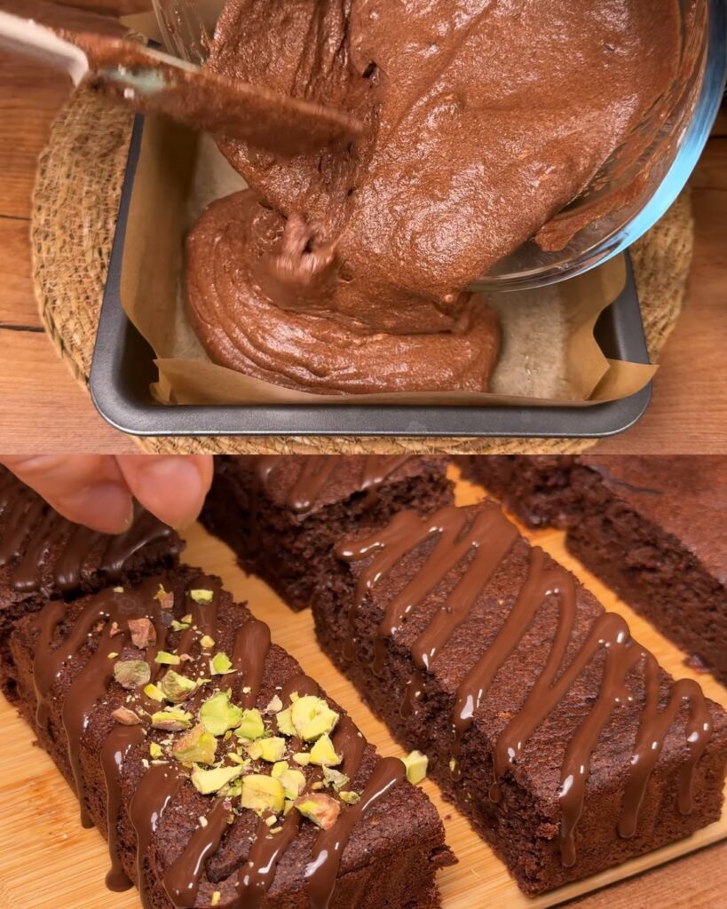 Apple Brownie with Dark Chocolate and Cranberries