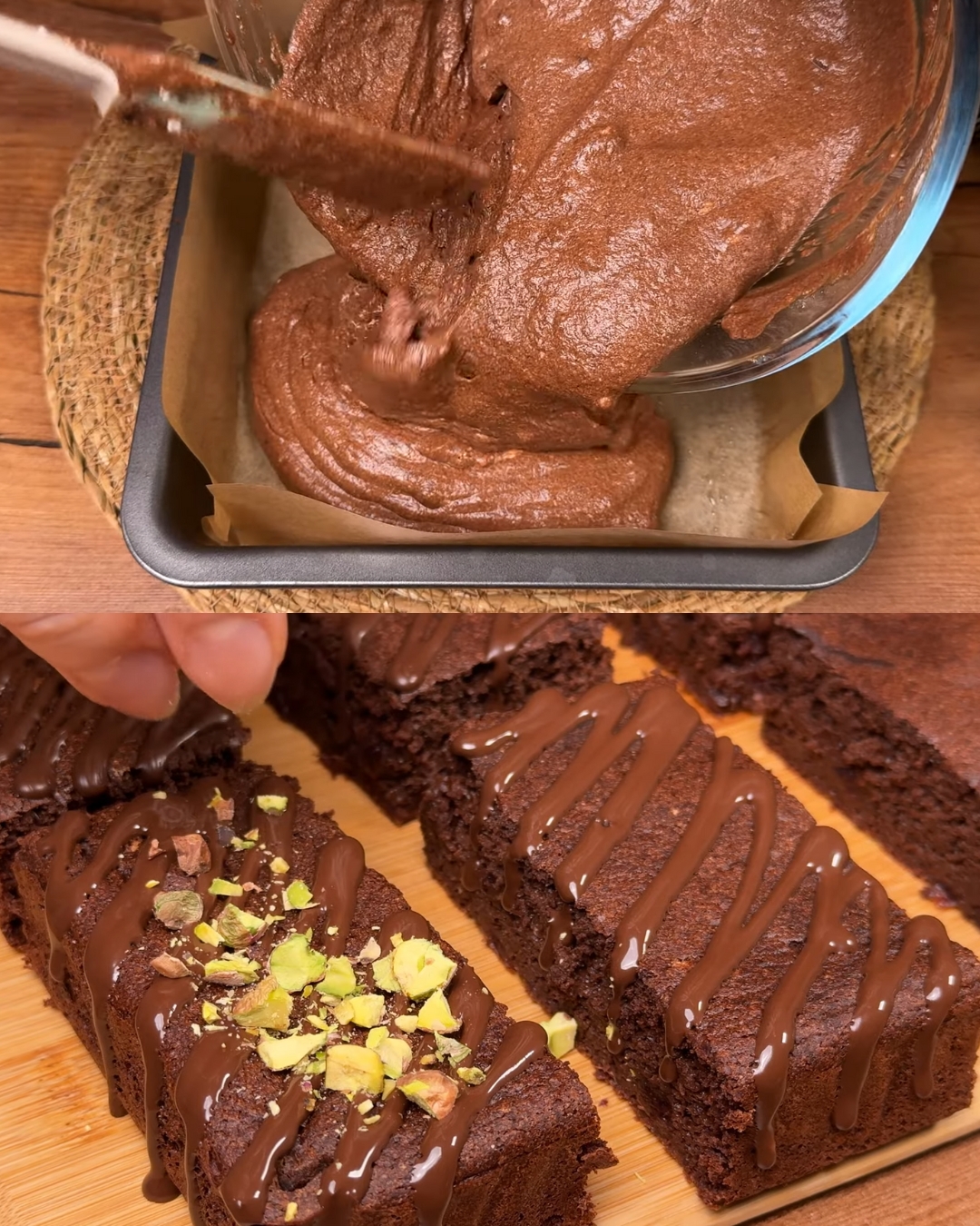Apple Brownie with Dark Chocolate and Cranberries