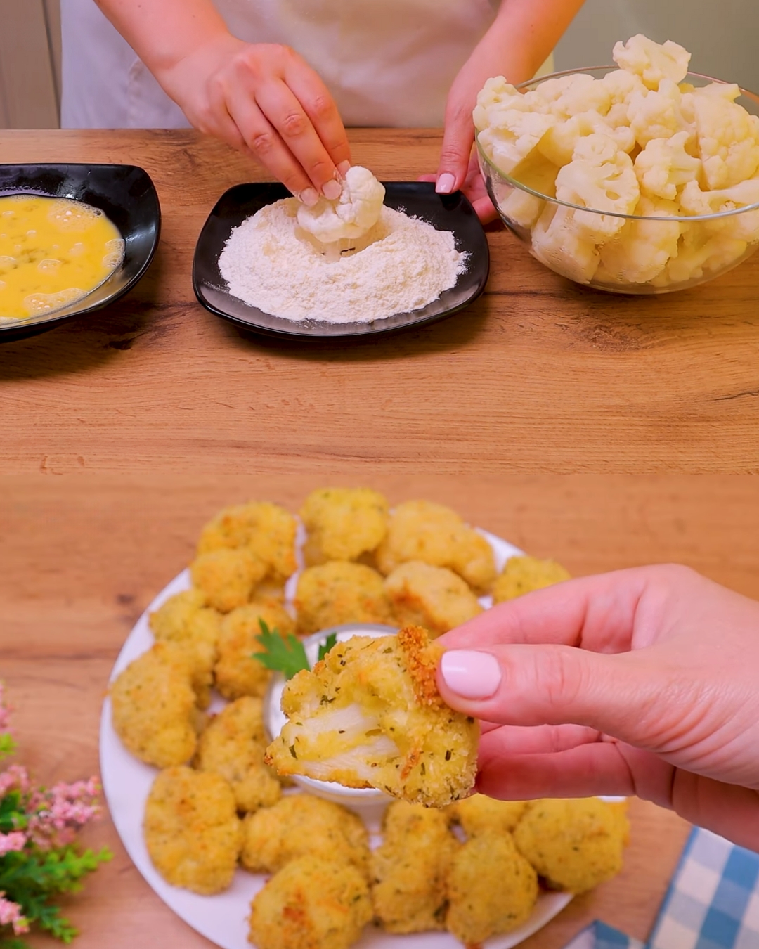 Golden Fried Cauliflower
