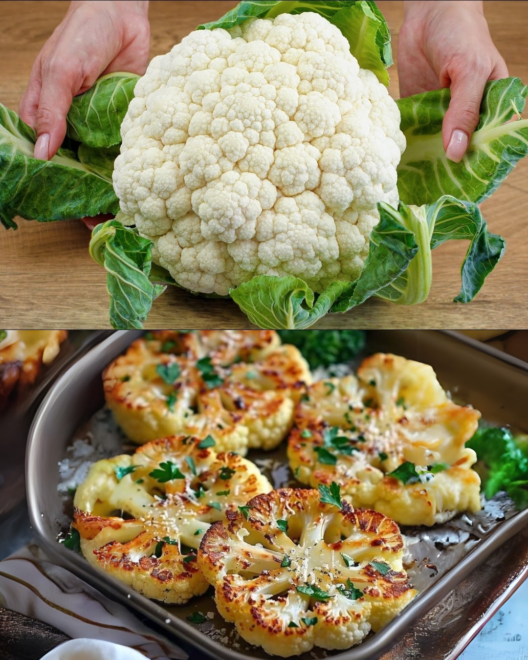 Cauliflower Parmesan Steak Recipe