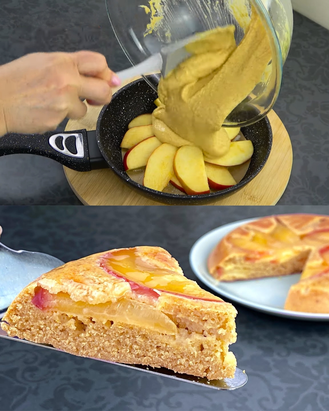 Stevia-Sweetened Apple Oat Cake