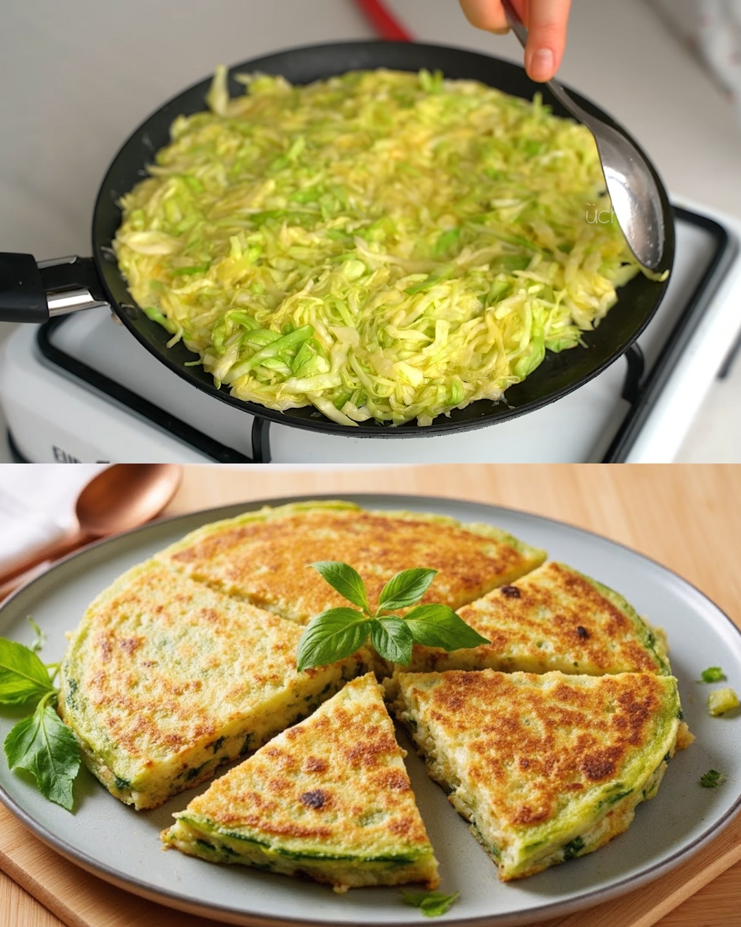 Crispy Cabbage and Potato Pancakes