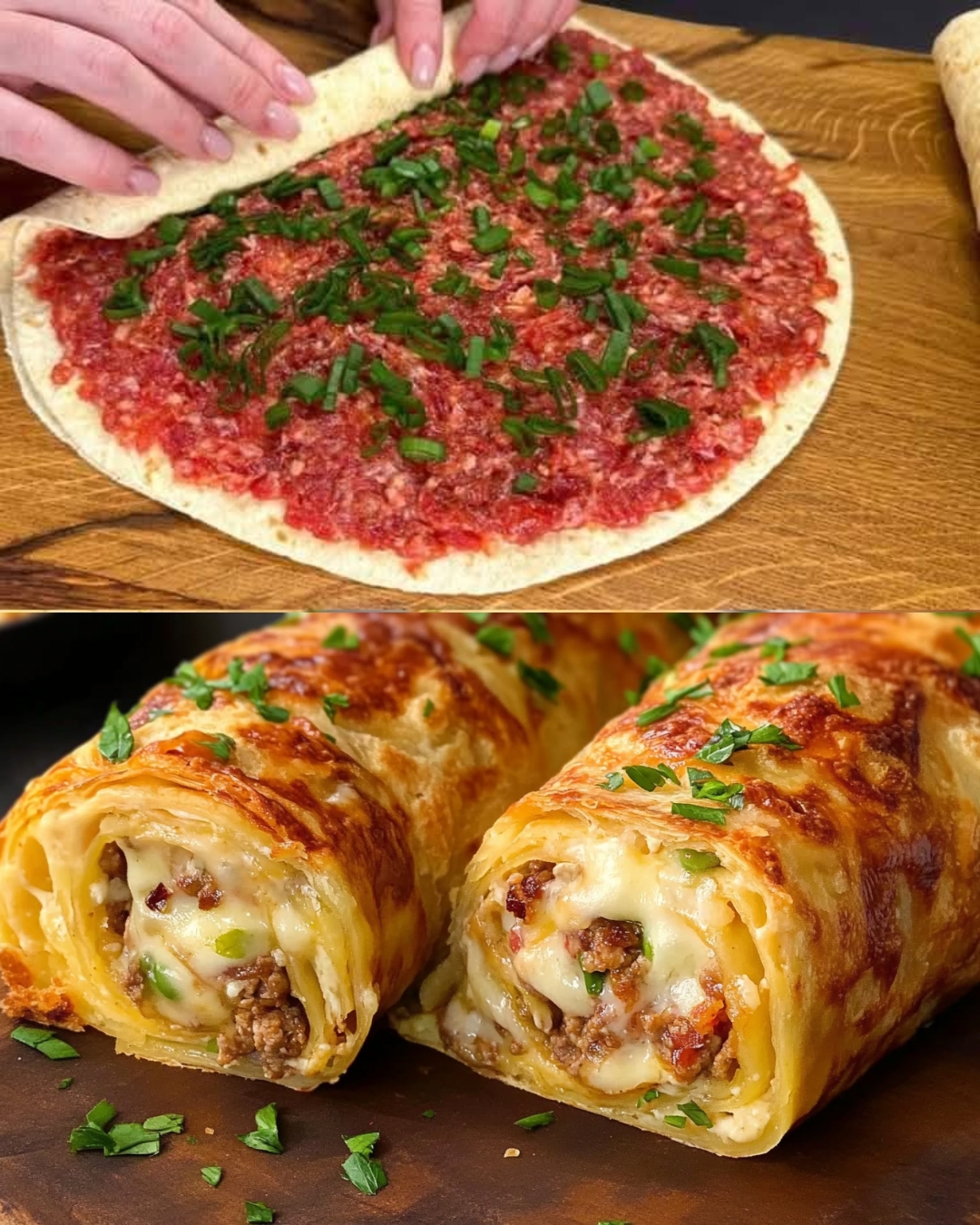 Cheesy Tortilla Meat Bake