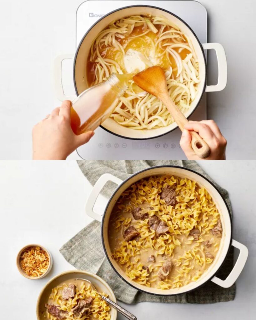 French Onion Beef Stroganoff: A Comfort Food Classic with a Savory Twist