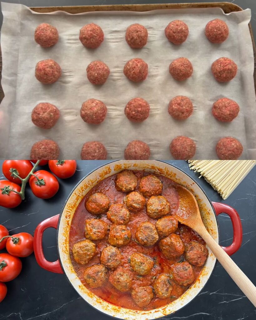 Classic Italian Meatballs with Rich Tomato Sauce