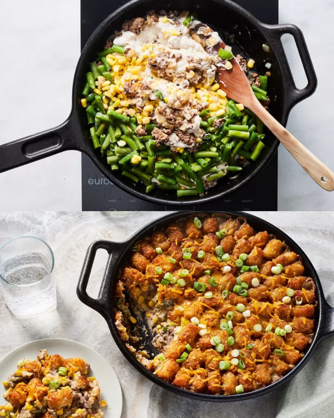 Tater Tot Casserole with Ground Beef and Veggies