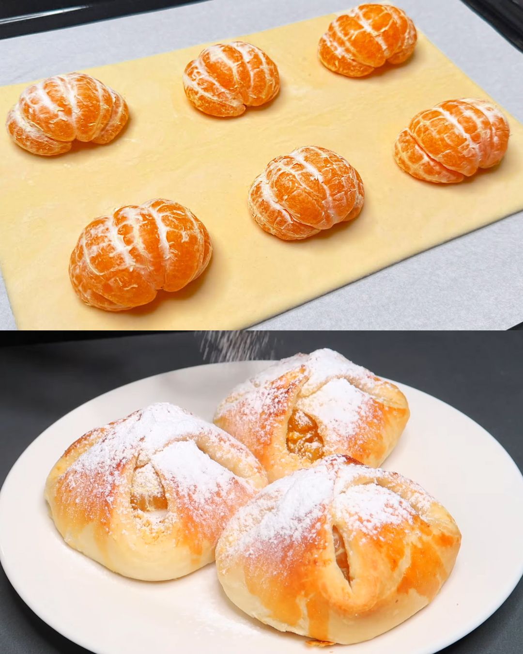 Tangerine Puff Pastry Delight with Apple Mandarin Tea