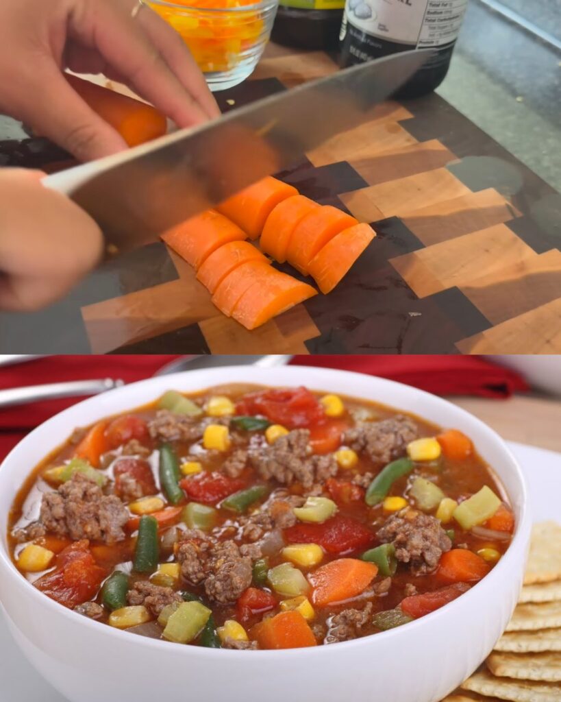 Hearty Ground Beef Vegetable Soup