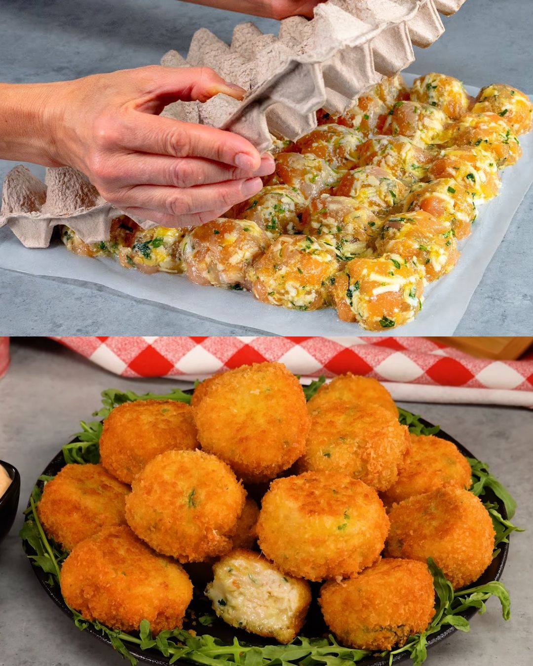 Beer-Battered Chicken with Cheese and Potato Coating