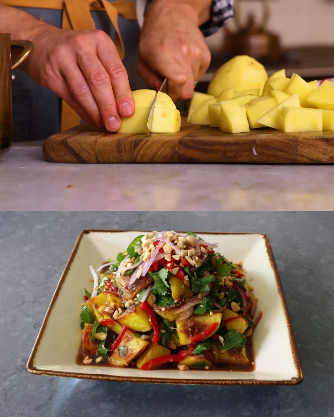 Southeast Asian-Style Potato Salad with Tamarind-Lime Dressing