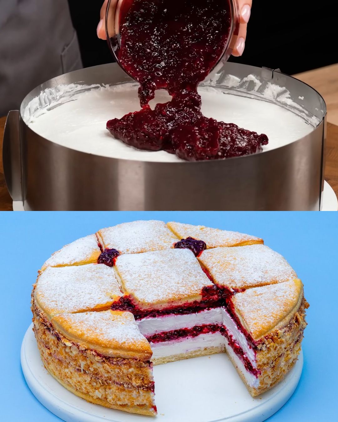 Berry Cream Mille-Feuille (Napoleon Pastry)