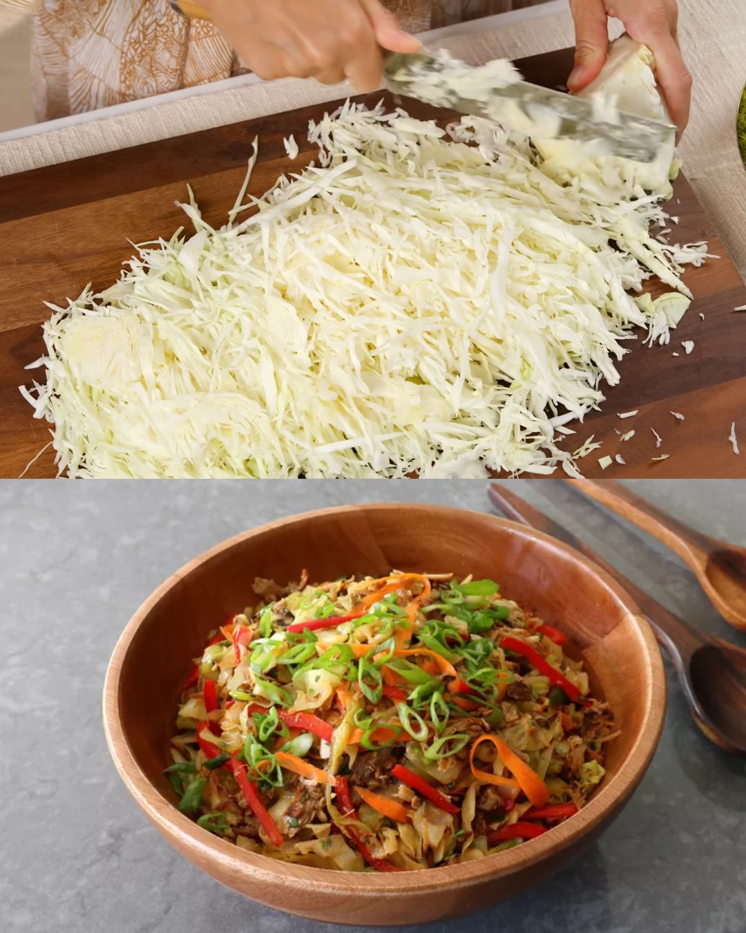 Asian-Inspired Pulled Pork Stir-Fry with Cabbage