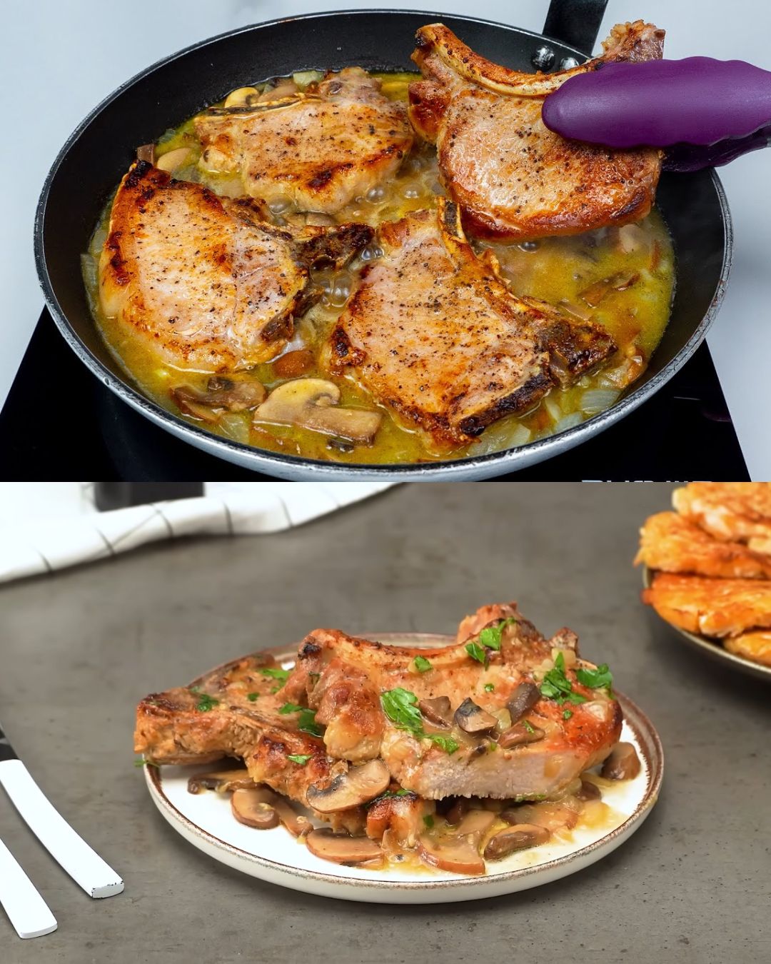 Creamy Mushroom Pork Chops