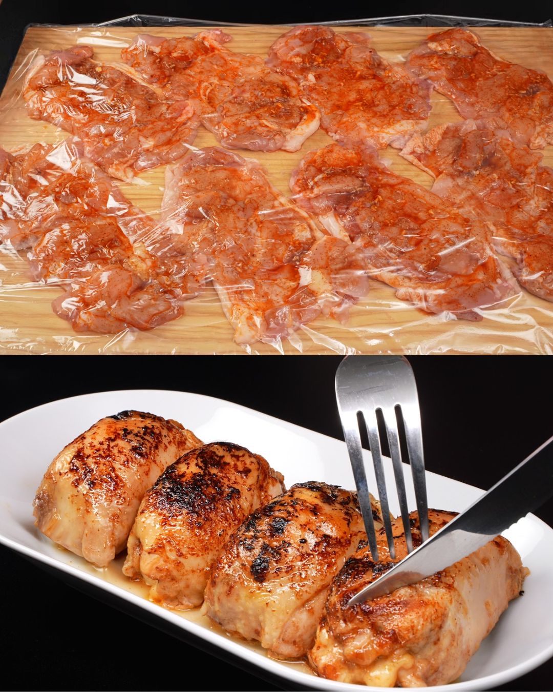 Honey Garlic Chicken with Cheesy Potatoes
