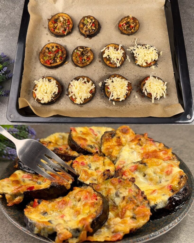 Mediterranean-Style Baked Eggplant with Mozzarella