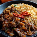 Spicy Beef Stir-Fry with Garlic Rice: A Flavor-Packed Comfort Food Recipe