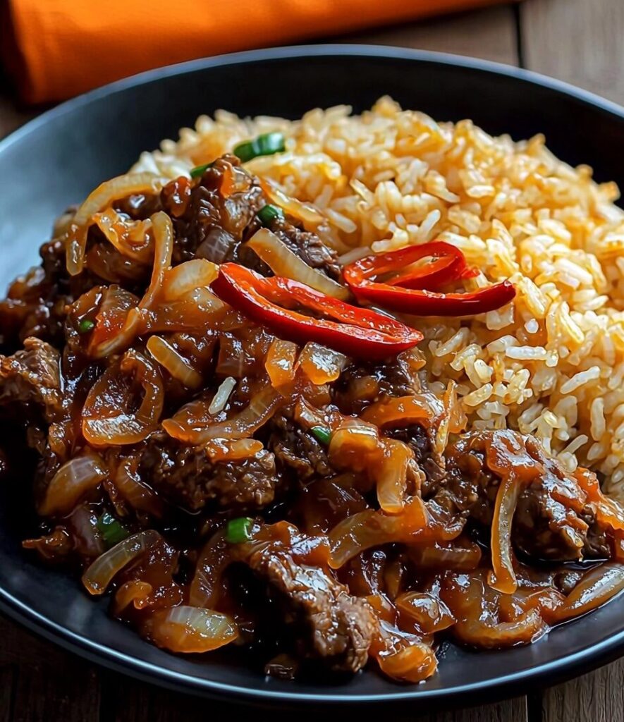 Spicy Beef Stir-Fry with Garlic Rice: A Flavor-Packed Comfort Food Recipe