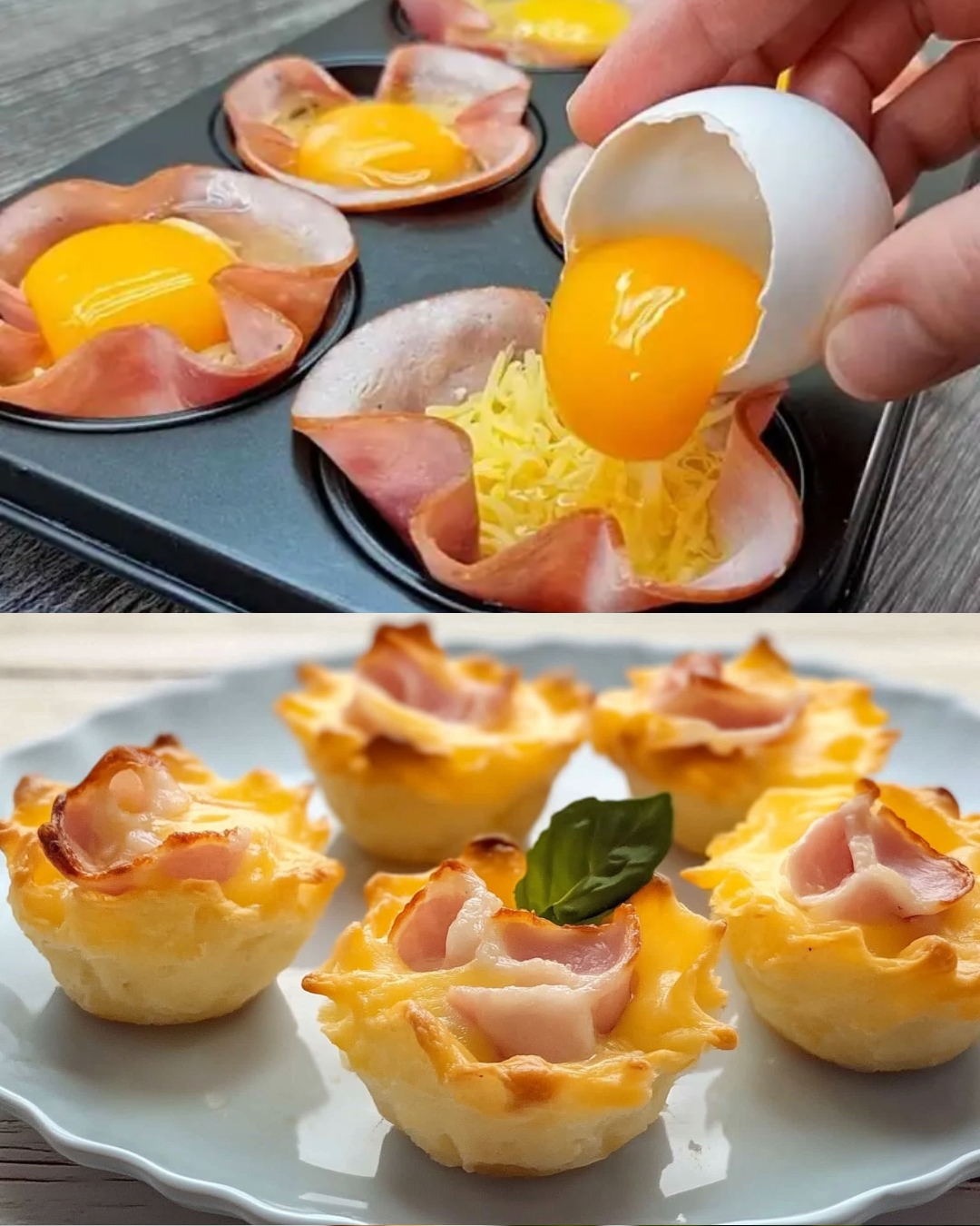 Cheesy Ham and Egg Muffin Cup