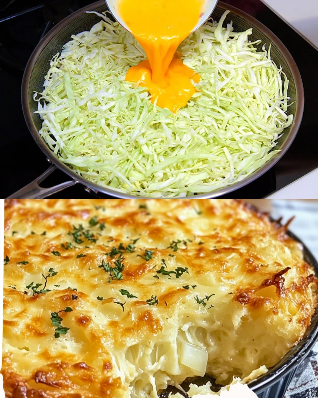 Cheesy Cabbage Bake