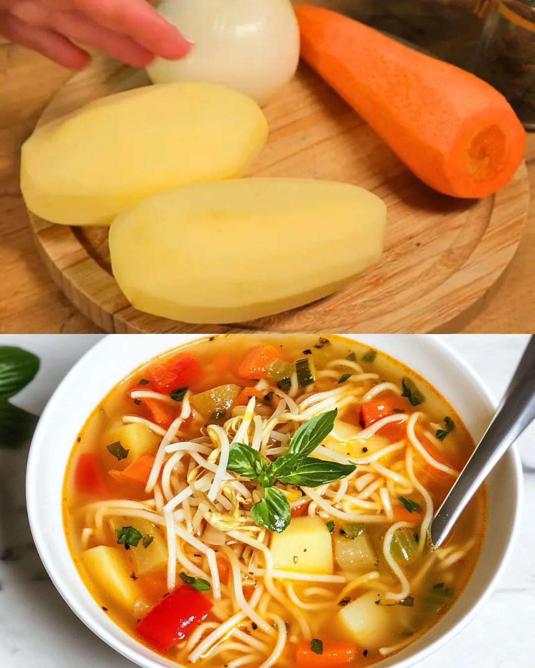 Hearty Vegetable Soup with Noodles