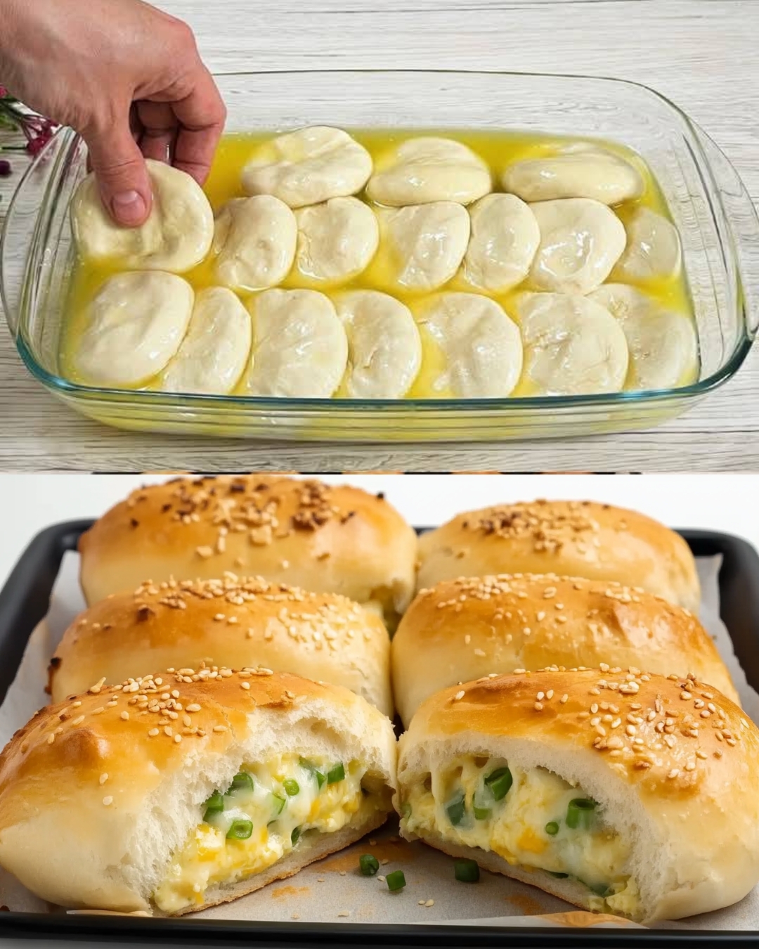Egg and Green Onion Flatbreads