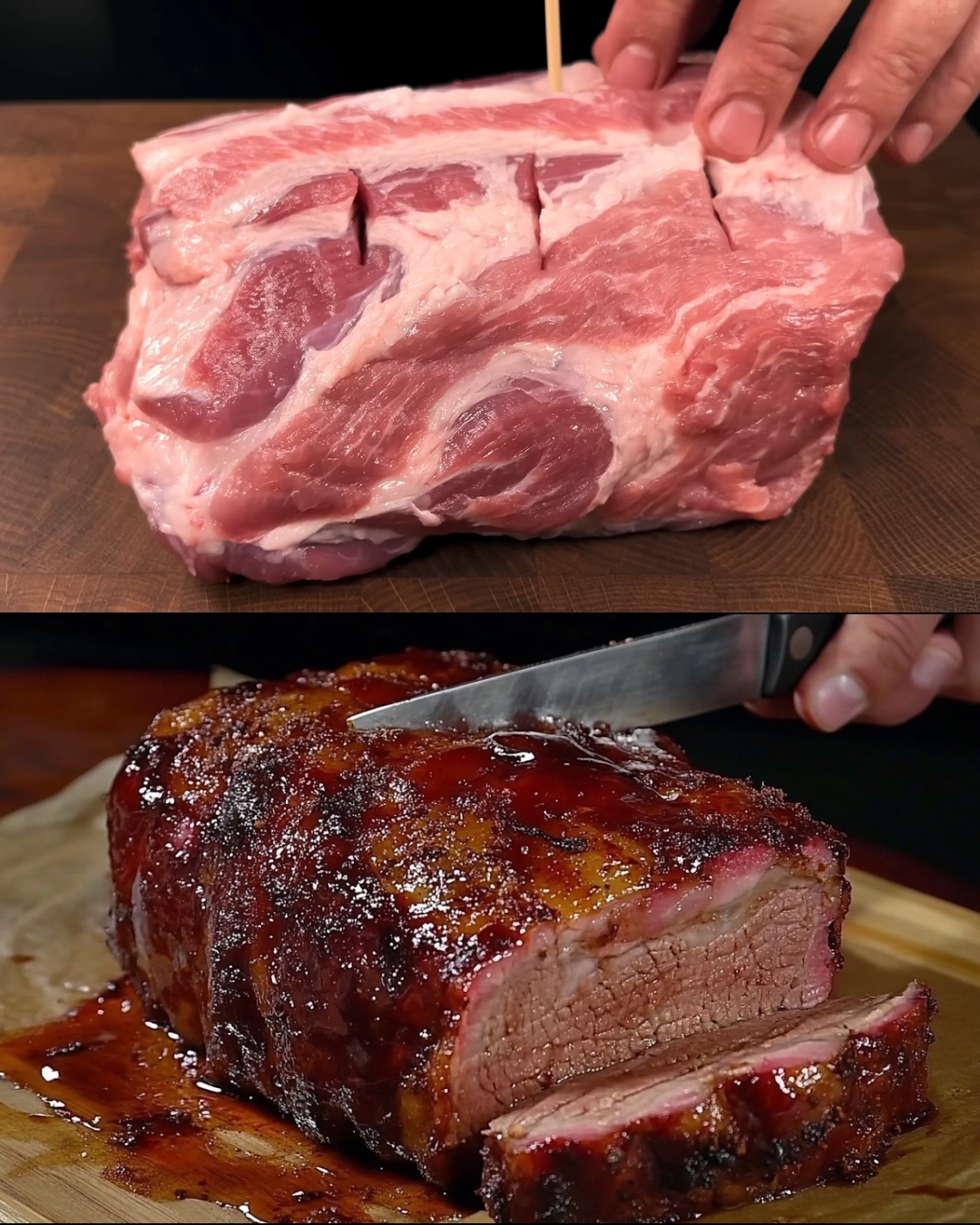 Roasted Pork Neck with Potato Cabbage Salad