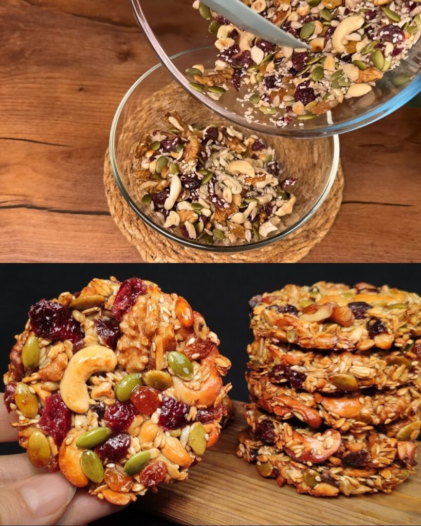 Nut & Fruit Oatmeal Cookies Recipe