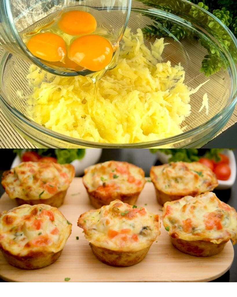 Savory Potato and Chicken Muffins