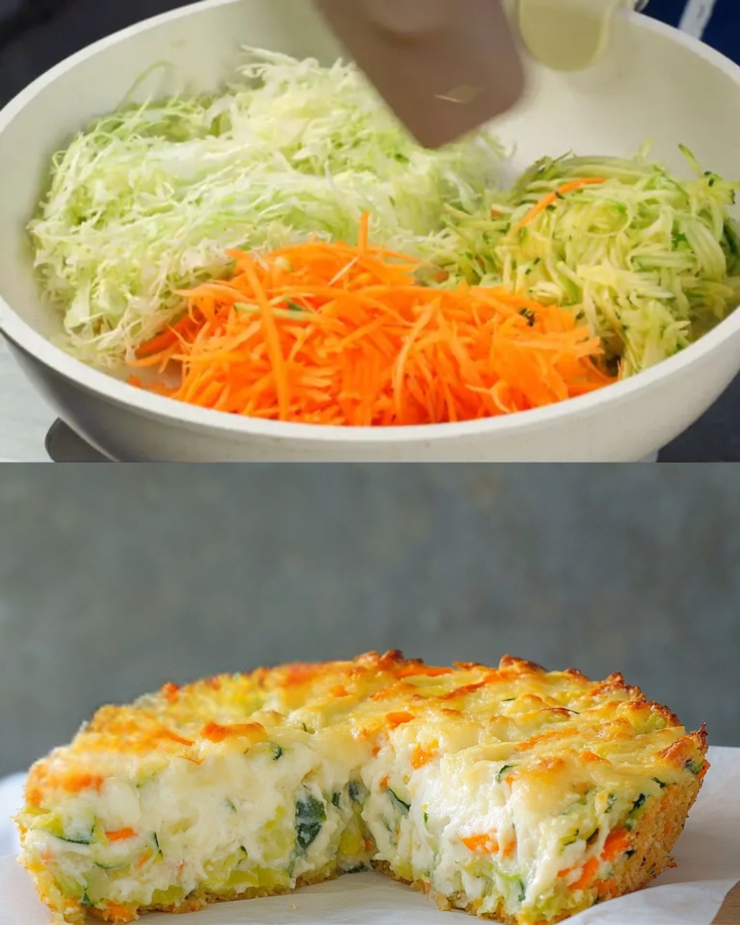 Cabbage, Zucchini, and Carrot Casserole