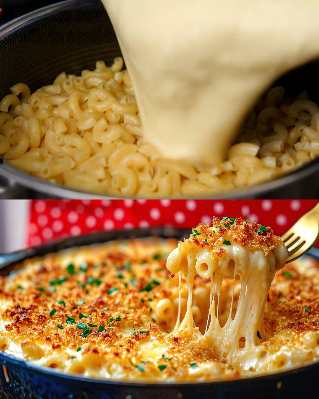 Cheesy Mac and Cheese with Panko Crust