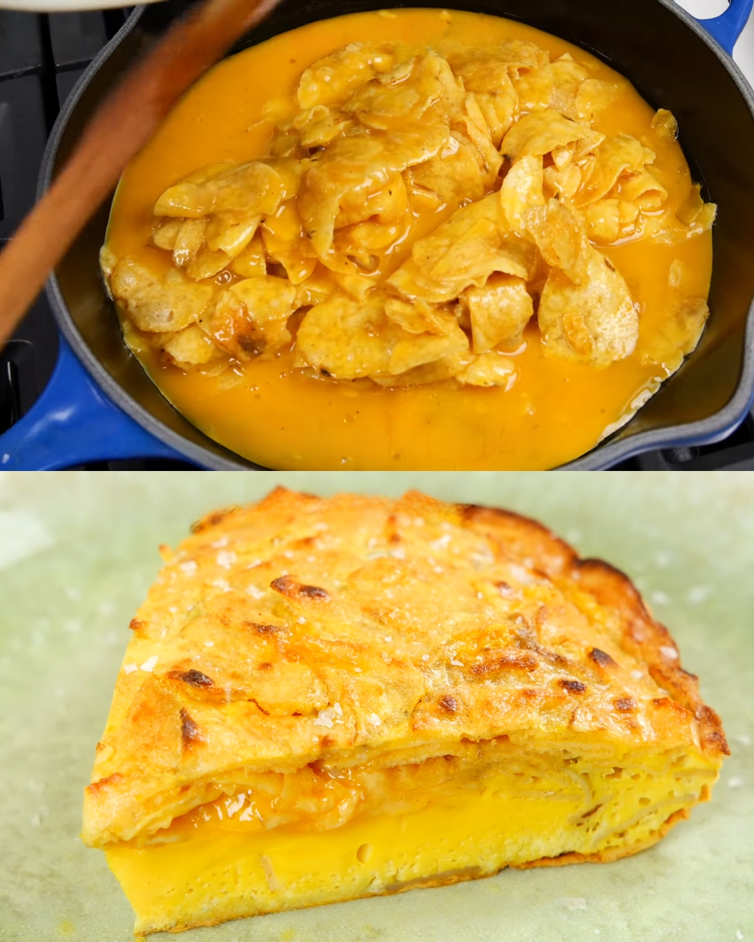 Spanish-Inspired Potato Chip Omelet