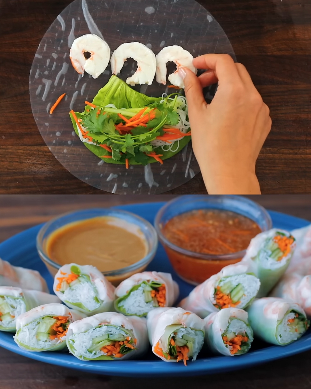 Vietnamese Spring Rolls with Dipping Sauces