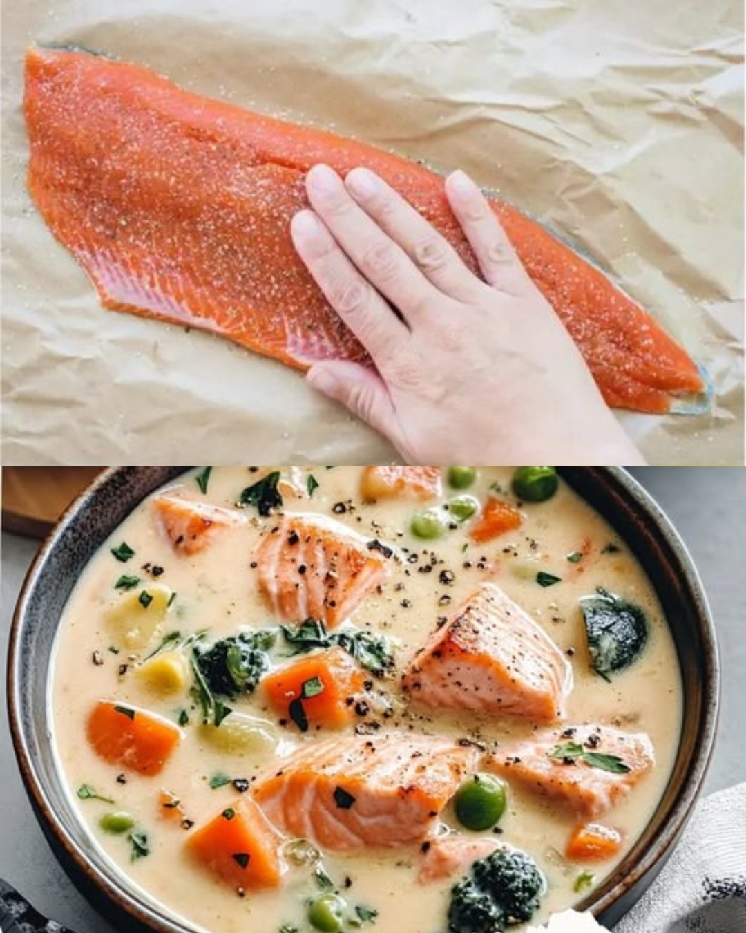 Creamy Salmon Soup