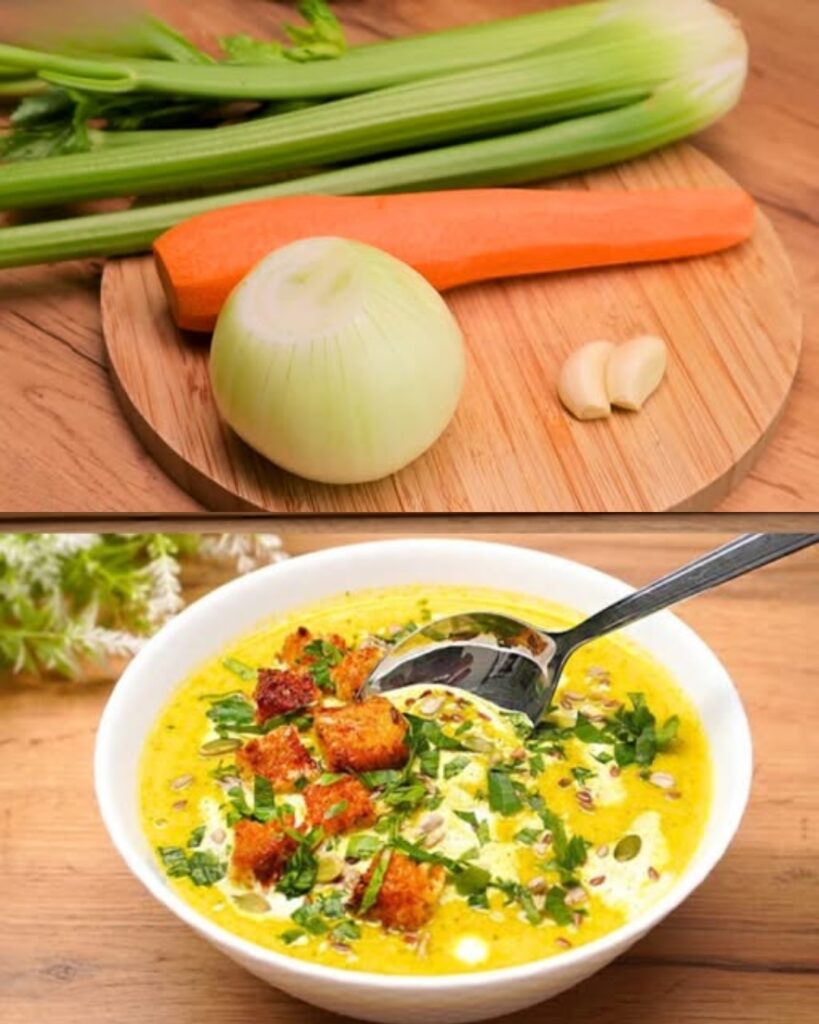 Slimming Soup with Croutons