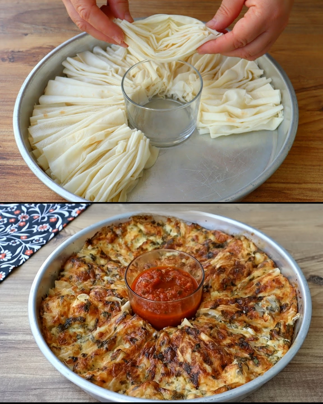 Cheesy Parsley Yufka Pie