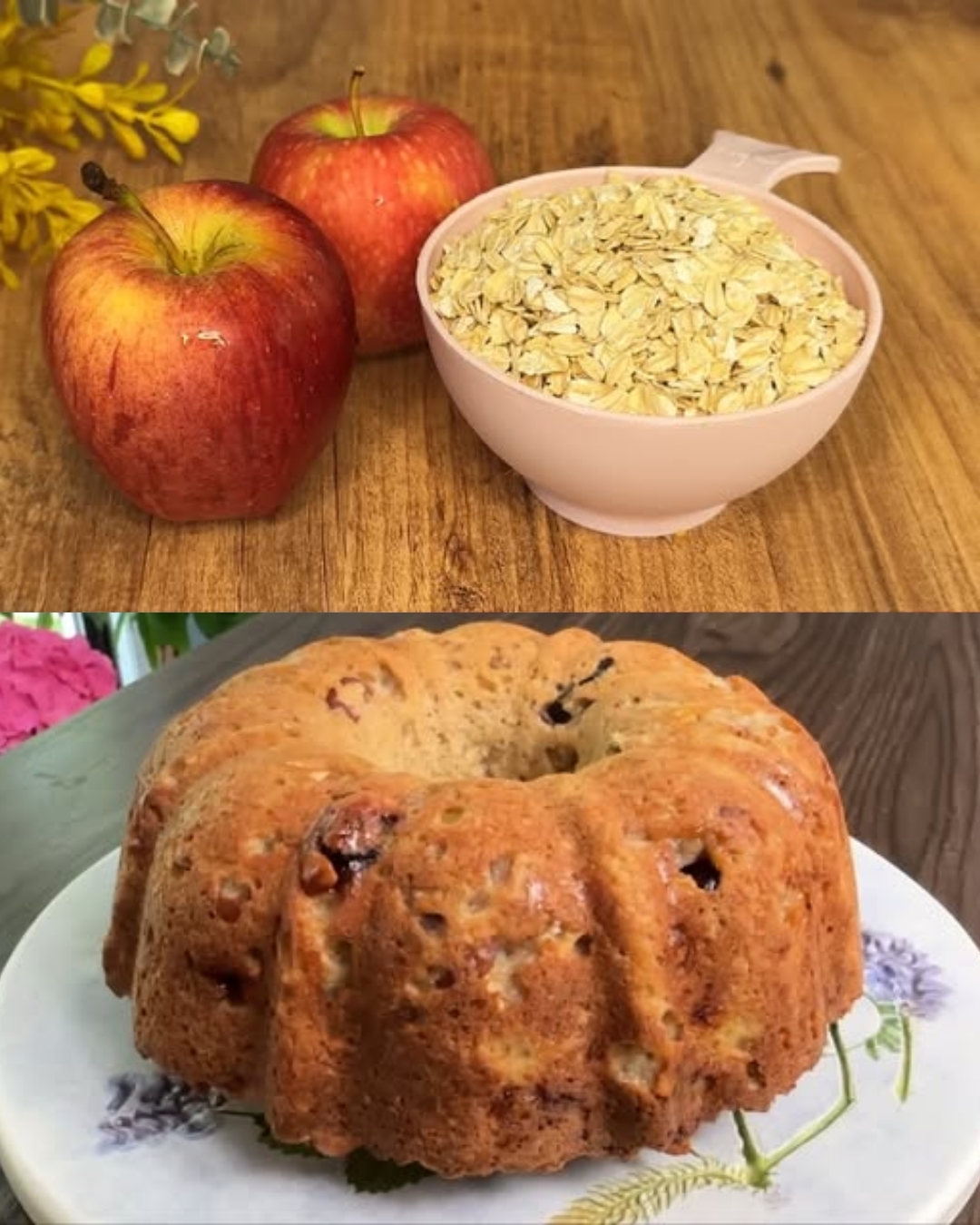 Apple Cranberry Oatmeal Bake
