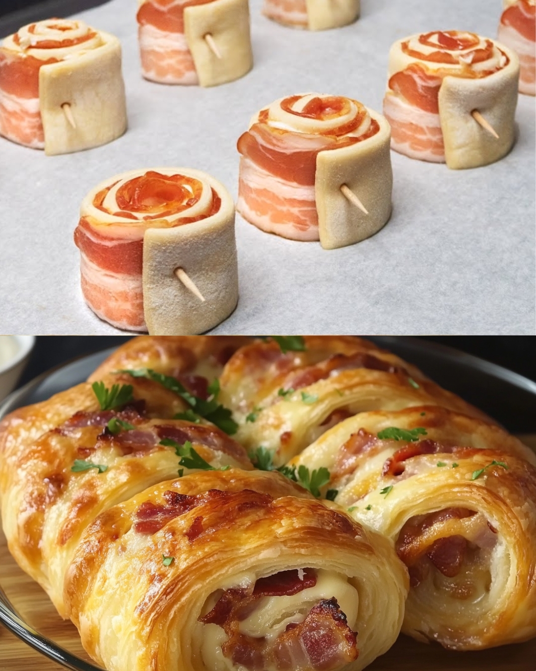 Bacon and Cheese Puff Pastry