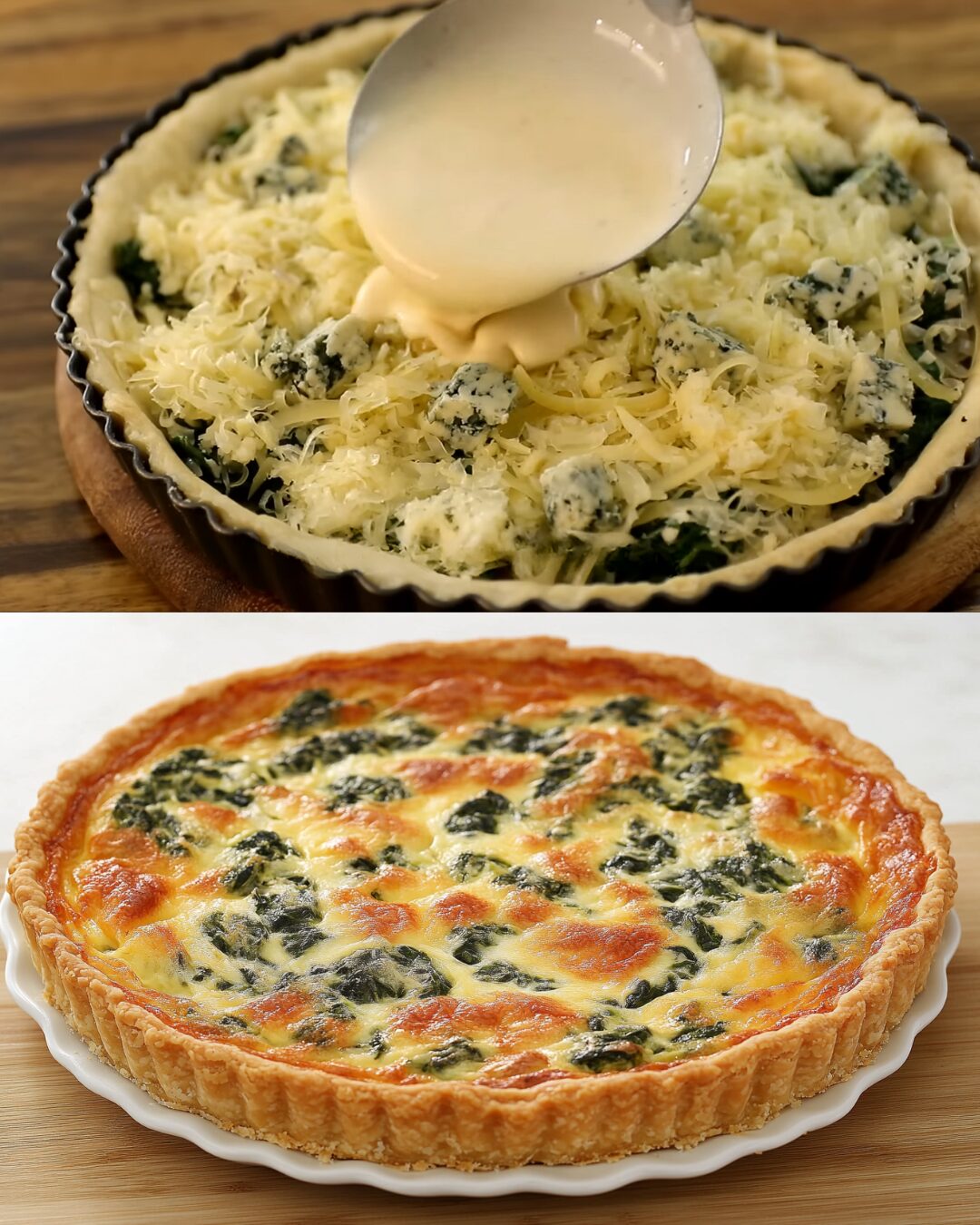 Spinach and Cheese Quiche
