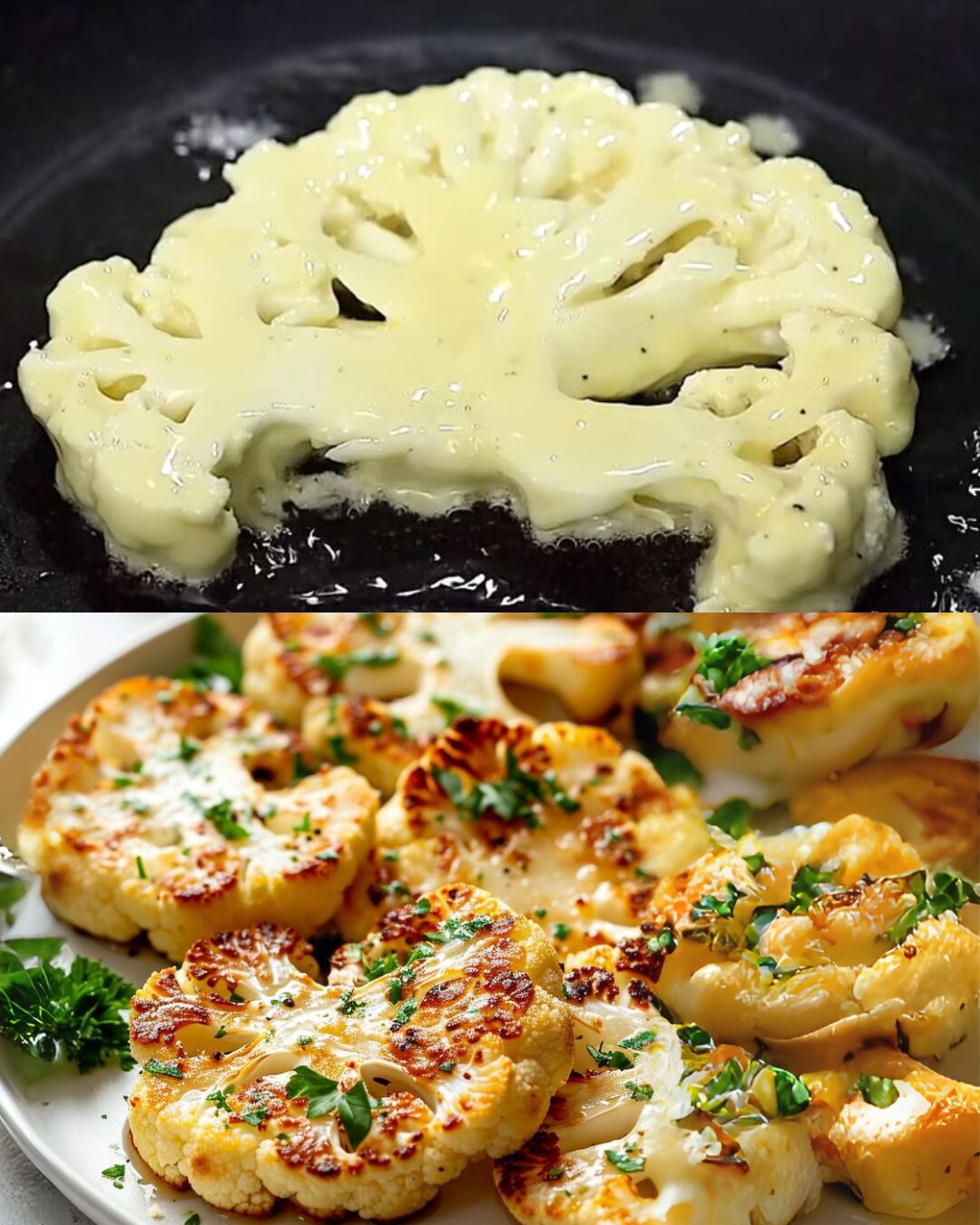 Cheesy Cauliflower Steaks Recipe