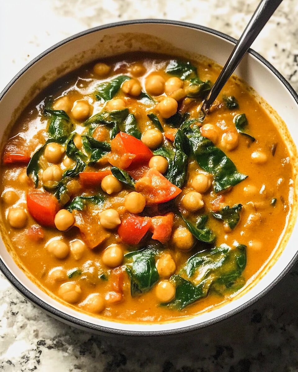 Chickpea, Tomato, and Spinach Curry