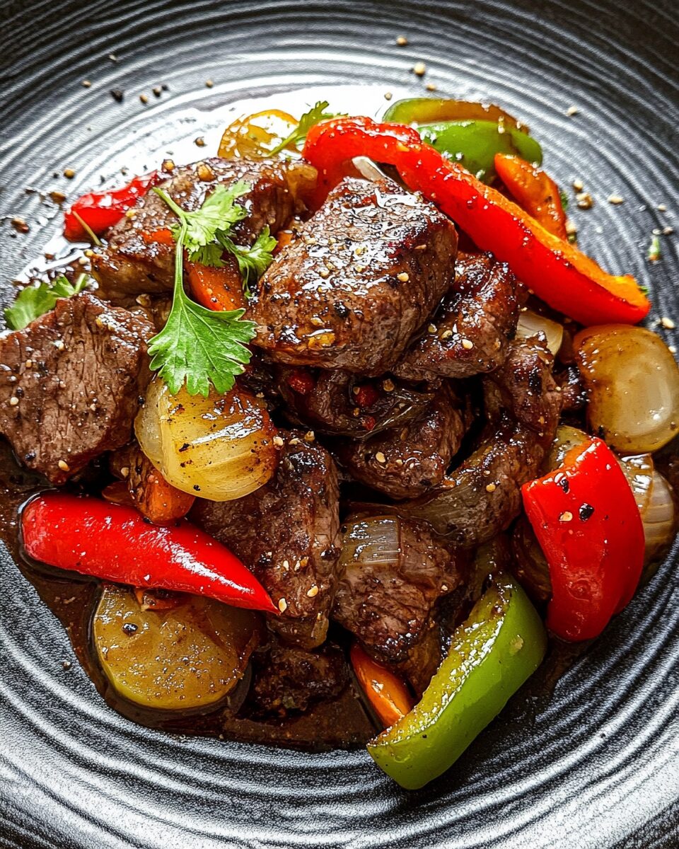 Pepper Steak with Bell Peppers and Onions