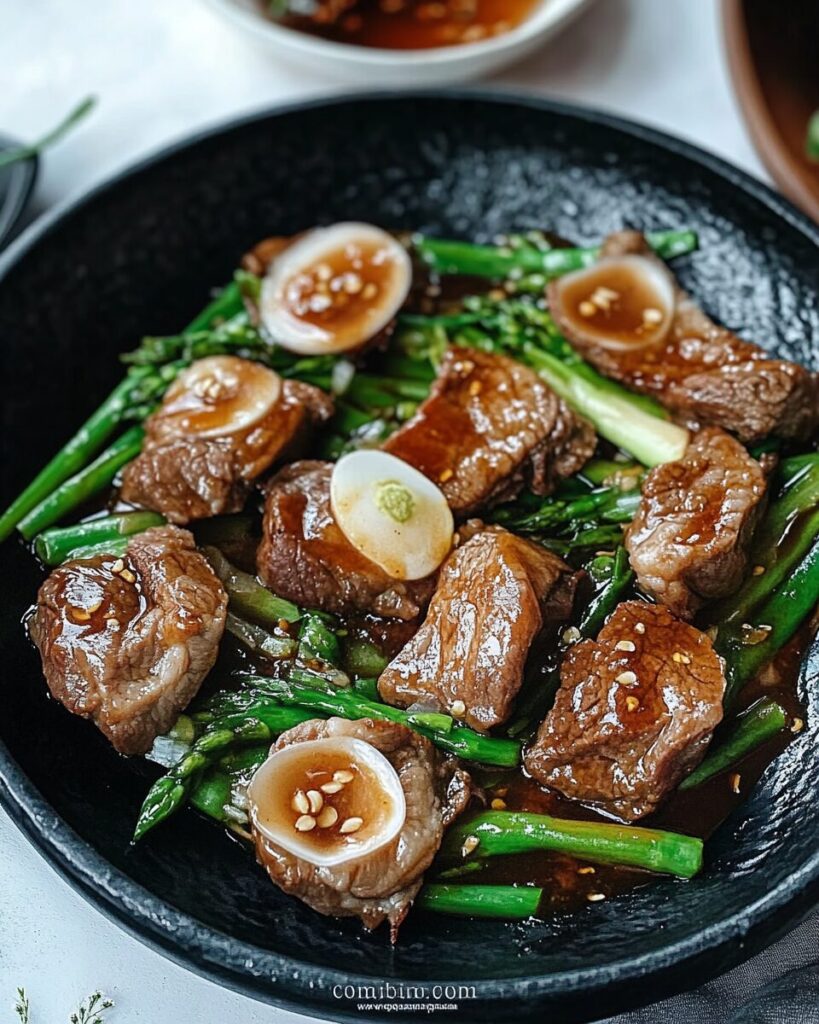 Beef with Oyster Sauce finished dish
