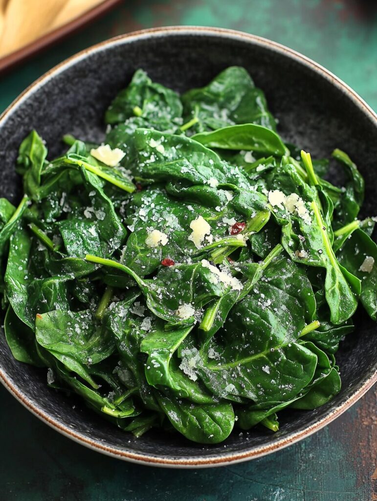 Italian Sautéed Baby Spinach
