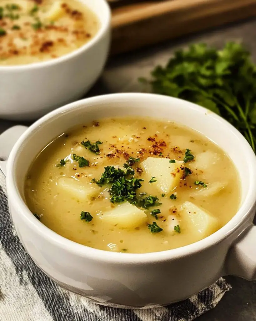 Roasted Garlic Potato Soup