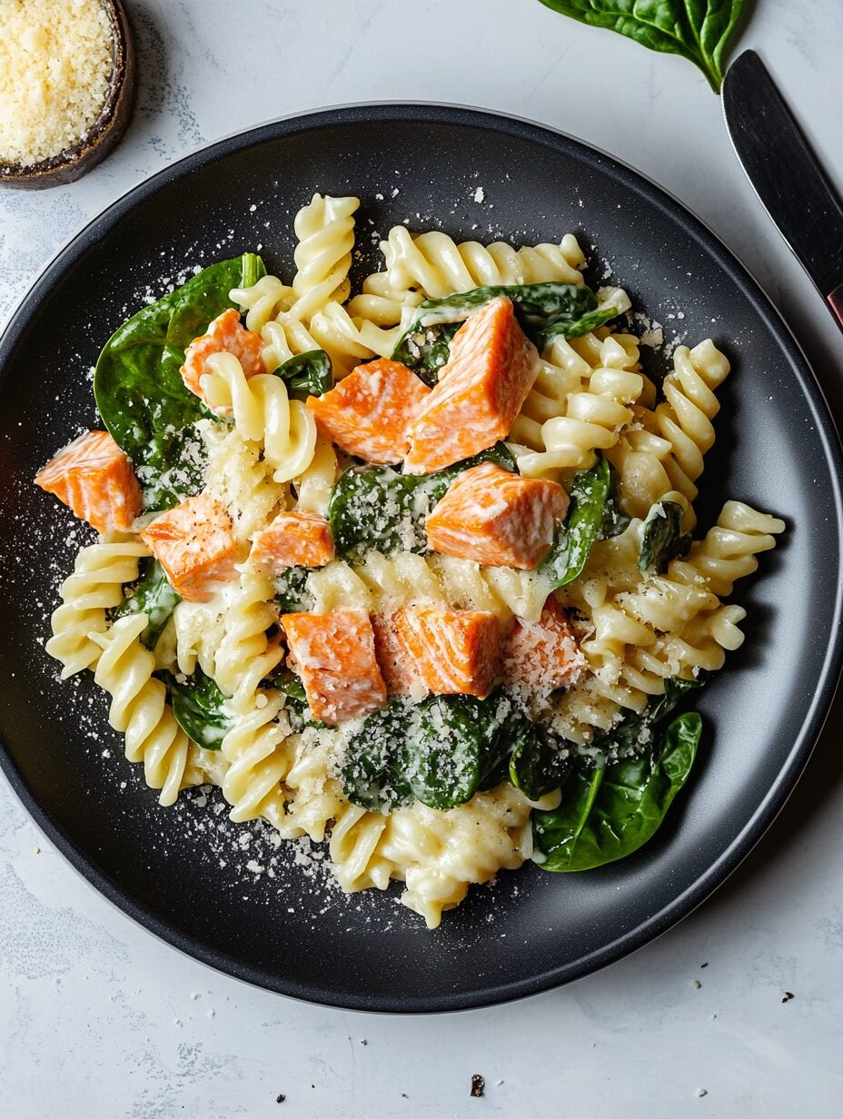 Spinach Salmon Pasta