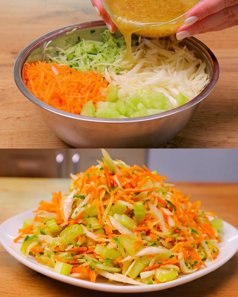 Refreshing Cabbage Salad with Honey Mustard Dressing