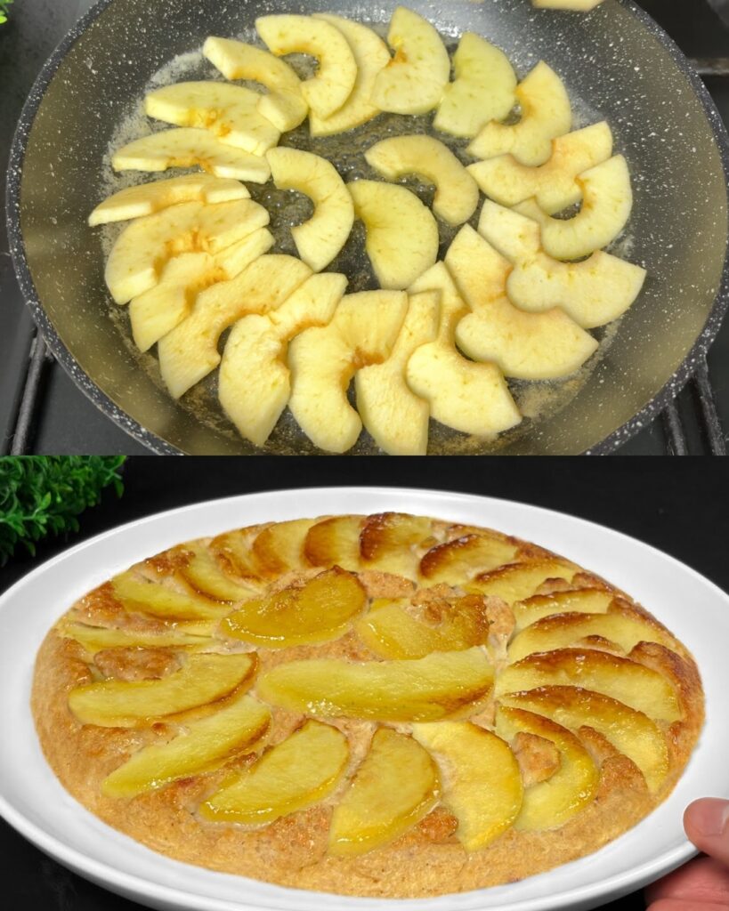 Apple Oatmeal Pancakes with Yogurt
