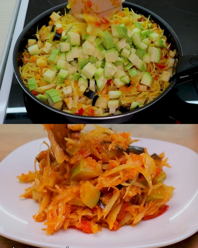 Hearty Vegetable Skillet with Greek Yogurt Dressing
