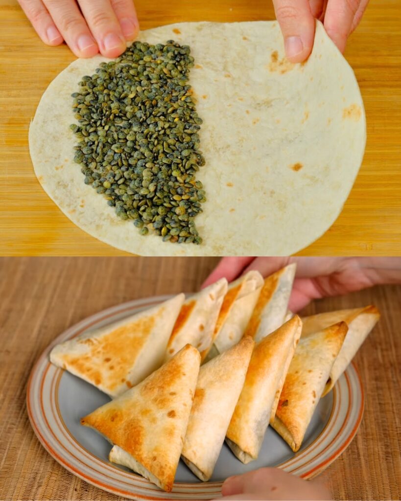 Spinach and Lentil Vegan Wrap Filling